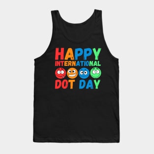 Happy International Dot Day Cute Colorful Dots Kids Toddler Tank Top